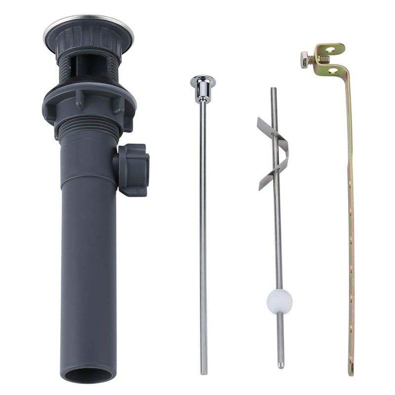 WOWOW Pop Up Drain Assembly with Lift Rod and Overflow Drain Stopper Assembly for Bathroom Faucet,Chrome - Image 5